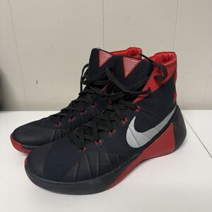 Nike HYPERDUNK 2015 Black Red Basketball Shoes 749561-006 Authentic Men 10.5 EUC